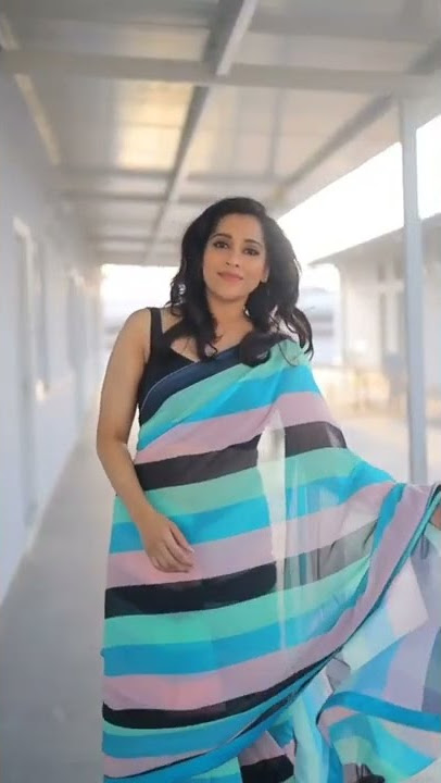 Rashmi Gautham Dazzling Like an Angel in her Beautiful Saree Stunning Looks New Video