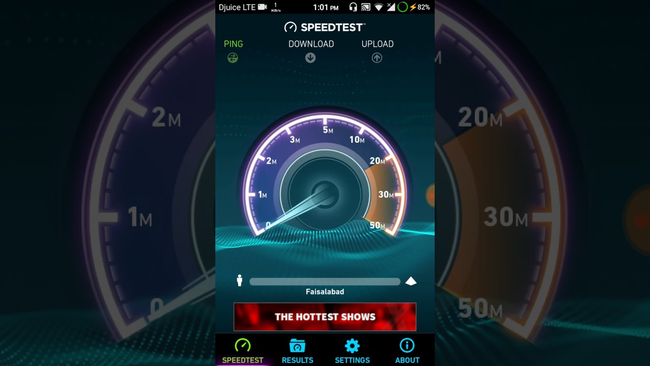 Jazz Internet Speed Test in Faisalabad