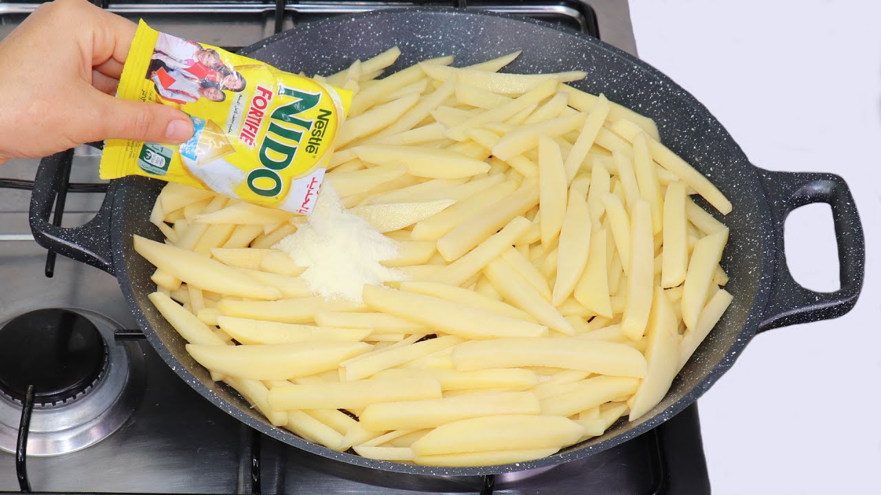 وداعا لشراء الزيت! أضيفي هذا المكون على البطاطس وحضريها بطريقة جديدة احسن من الفريت بمليون مرة