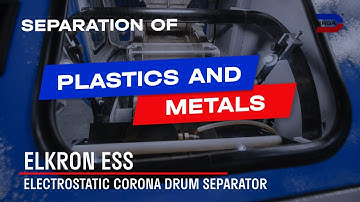 Separation of plastics and metals: ERGA ELKRON ESS electrostatic separator