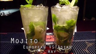 How to make Mojito European way VS Asian way