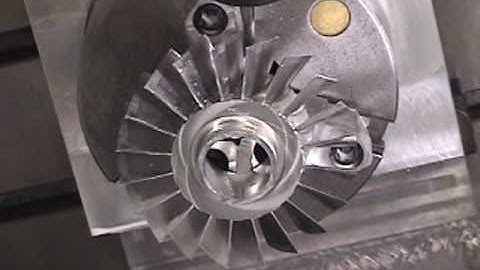 5axis machining an impeller at Magnus Hi-tech