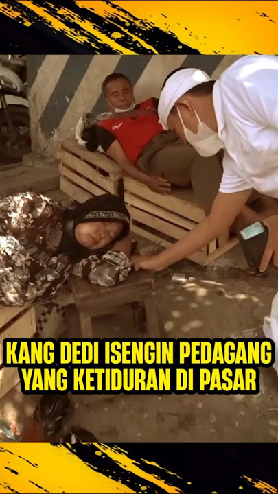 DEDI MULYADI TAKES JOKE AT TRADERS WHO FALL ASLEEP AT SEMARANG MARKET #kdm #kangdedimulyadi #dedi...