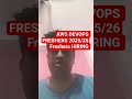 AWS DevOps Internship 2026 🔥 Remote Job | Freshers Hiring | SRE Intern | PPO Opportunity