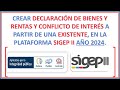 CREAR DECLARACIÓN DE BIENES Y RENTAS Y CONFLICTO DE INTERÉS A PARTIR DE UNA EXISTENTE 2024 CREAR DECLARACIÓN DE BIENES Y RENTAS Y CONFLICTO DE INTERÉS A PARTIR DE UNA EXISTENTE 2024