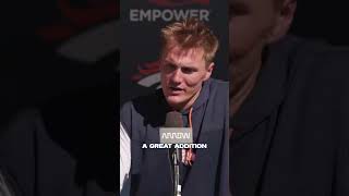 Bo Nix speaks on Talanoa Hufanga: He's a great addition 💪 #broncos #nix #hufanga #shorts