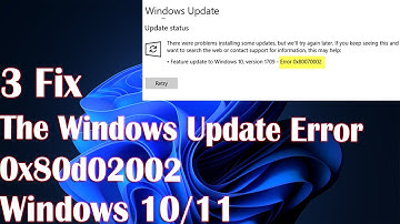 The Windows Update Error 0x80d02002 - 3 Fix How to