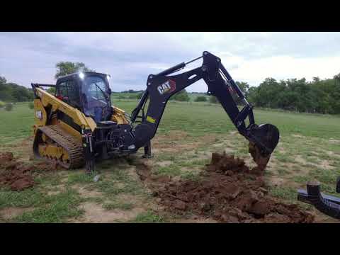 Cat® BH130 Backhoe Smart Attachment at Work