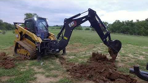 Cat® BH130 Backhoe Smart Attachment at Work