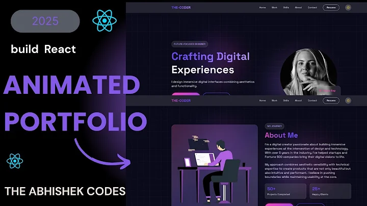 Build a Stunning React Portfolio Website with Tailwind CSS | Modern Developer Portfolio Tutorial