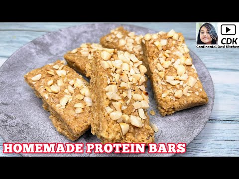 HOMEMADE PROTEIN BARS | Energy Bar For Weight Loss | Protein Bars With Vegan Way Protein Powder