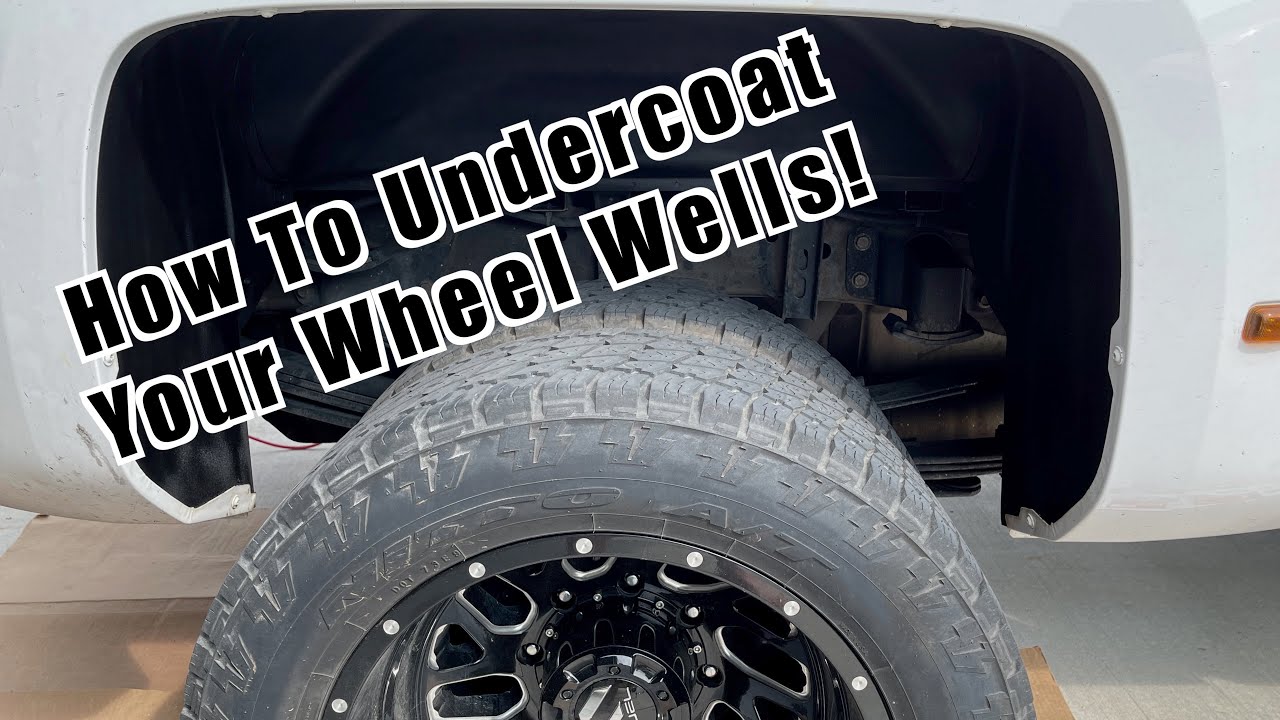 Undercoat a Wheel Well On a Chevy Duramax Dually! YouTube