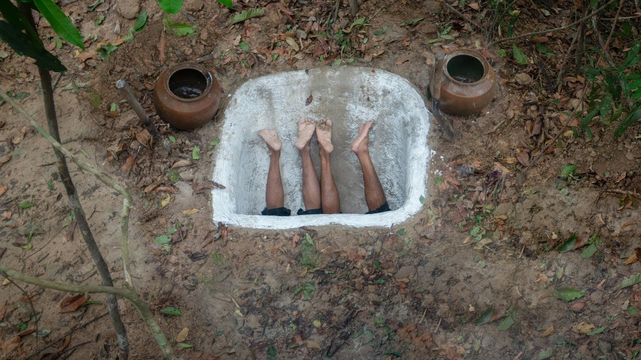 How to Build Mysterious Slide to Underground Swimming Pool
