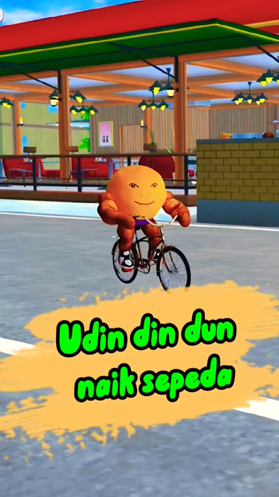 Udin din dun rides a veesi sakura bike#shorts #sakuraschoolsimulator
