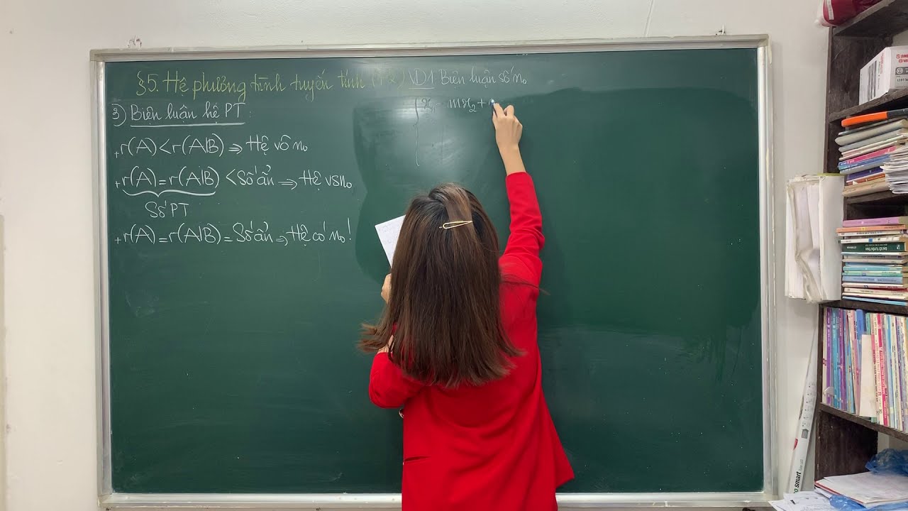 Đại số tuyến tính - Chương 2. Bài 5. Hệ phương trình tuyến tính P2