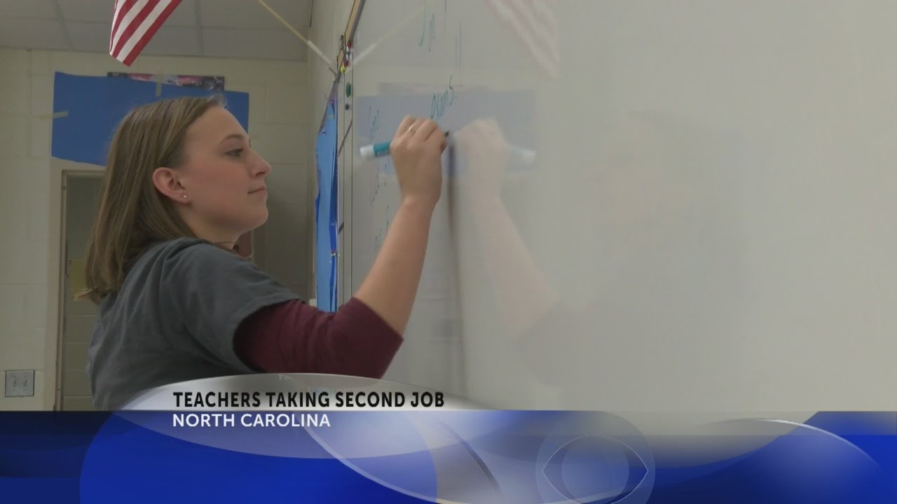 Report 25 of NC teachers work second jobs to make ends meet YouTube
