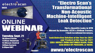 2021 AWWA-Sponsored Webinar "Machine Intelligent Non Acoustic Leak Detection"