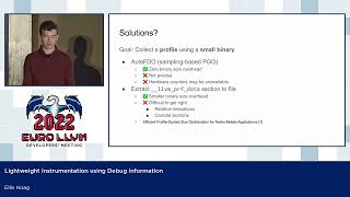 2022 EuroLLVM Dev Mtg “Lightweight Instrumentation using Debug Information”