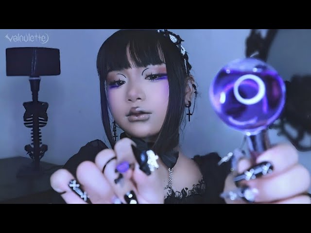 ASMR. ☾︎☾︎⸸ 𝕯𝖊𝖆𝖙𝖍𝖑𝖞 𝖙𝖔𝖚𝖈𝖍 ⸸☽︎☽︎ a goth facial spa experience. 🦇💆‍♀️🕯🪦