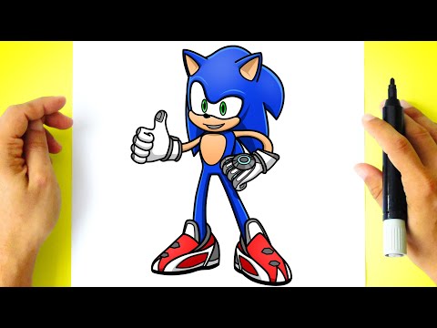 How to DRAW SONIC PRIME - Sonic The Hedgehog