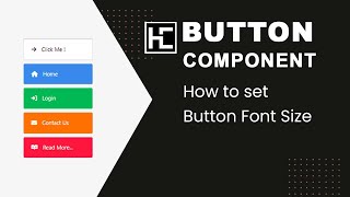 How to set Button Font Size