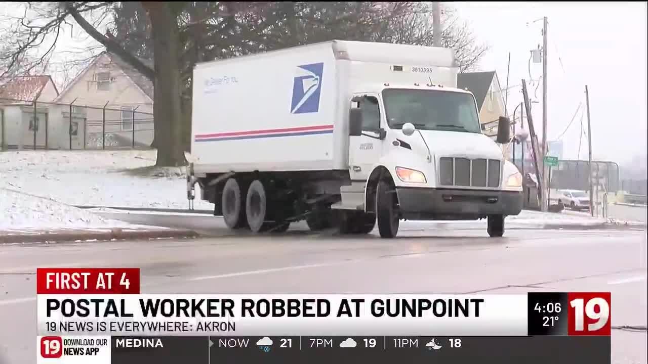 USPS worker robbed at gunpoint in Akron - YouTube