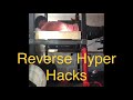 Reverse Hyper Hacks using a Power Rack