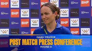 Pearce post-match v Crows