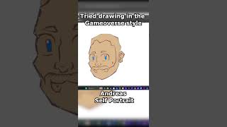 Tried drawing me in the gameoverse style #shorts #gameoverse #speedart #artstyle #art