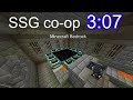 Minecraft bedrock SSG glitches co-op SPEEDRUN 3:07 (ft. Tenderloinjh) 12 eye portal