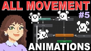 Platformanimaties voor inactief, rennen, springen, vallen en muurschuiven - 2D Platformer Unity #5