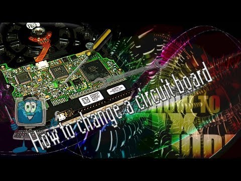 How to change a circuit board for a hdd