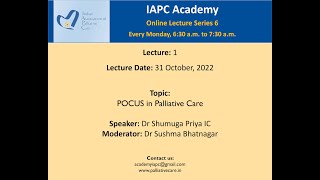 IAPC Academy Lecture: 'POCUS in Palliative Care' by Dr Shunmuga Priya IC and Dr Sushma Bhatnagar screenshot 5