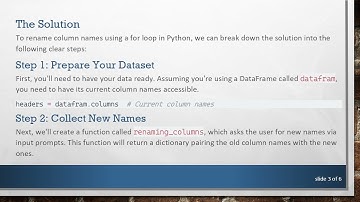 Effective Ways to Change Column Names in Python Using Loops