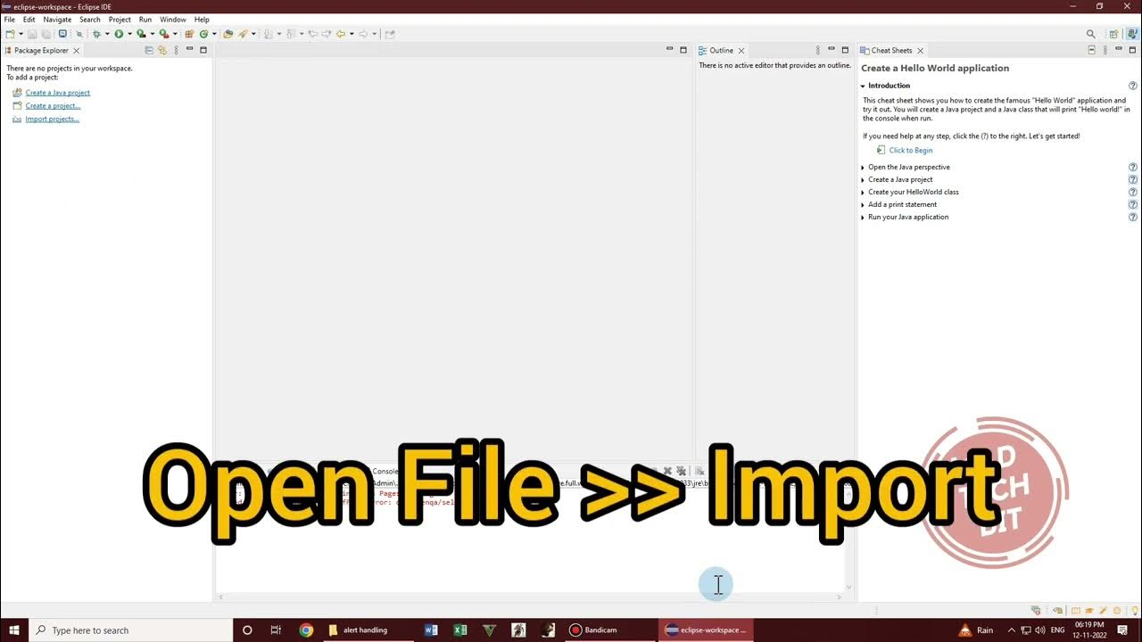 How to add zip file project in eclipse workspace youtube