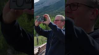 Keir Starmer goes for a walk around the G7 summit in Canada