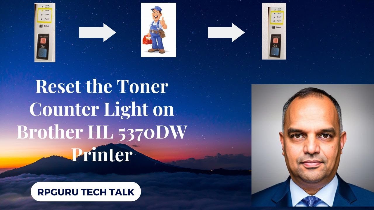 Reset the Toner Counter Light on Brother HL 5370DW Printer in Easy