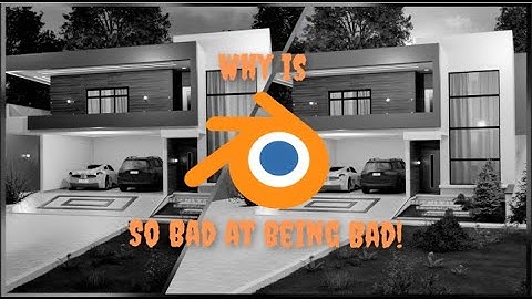 Why is Blender so Bad? [Rendering with a Background Image] #blender #b3d #architecture #render