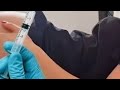 Girl get Intramuscular injection in buttocks #dexone #injection