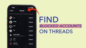 Hoe vind ik geblokkeerde accounts in Threads?