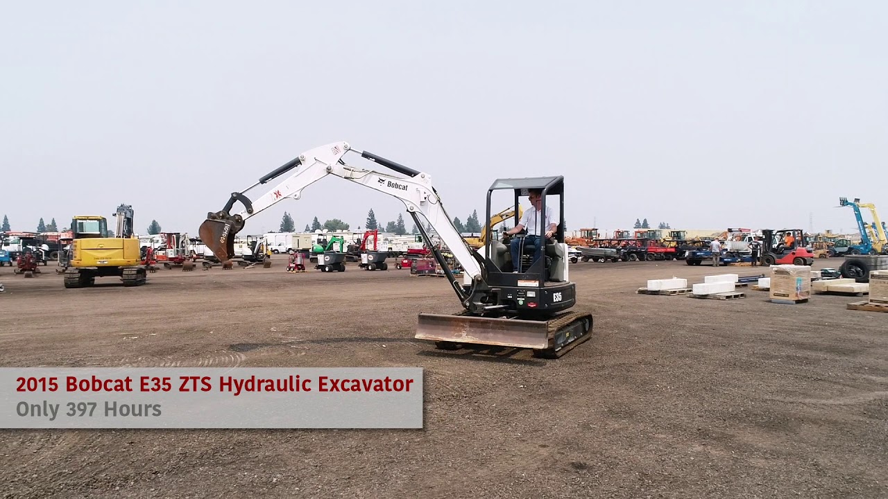 2015 Bobcat E35 ZTS Hydraulic Excavator YouTube