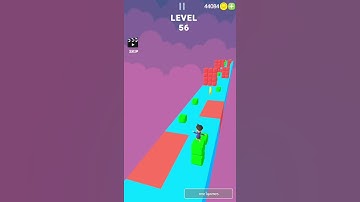 Cube Stacker Surfer 3D💚All Gameplay Android-iOS Maximum Mobile Game, Every day Play Enjoy CS56Shorts