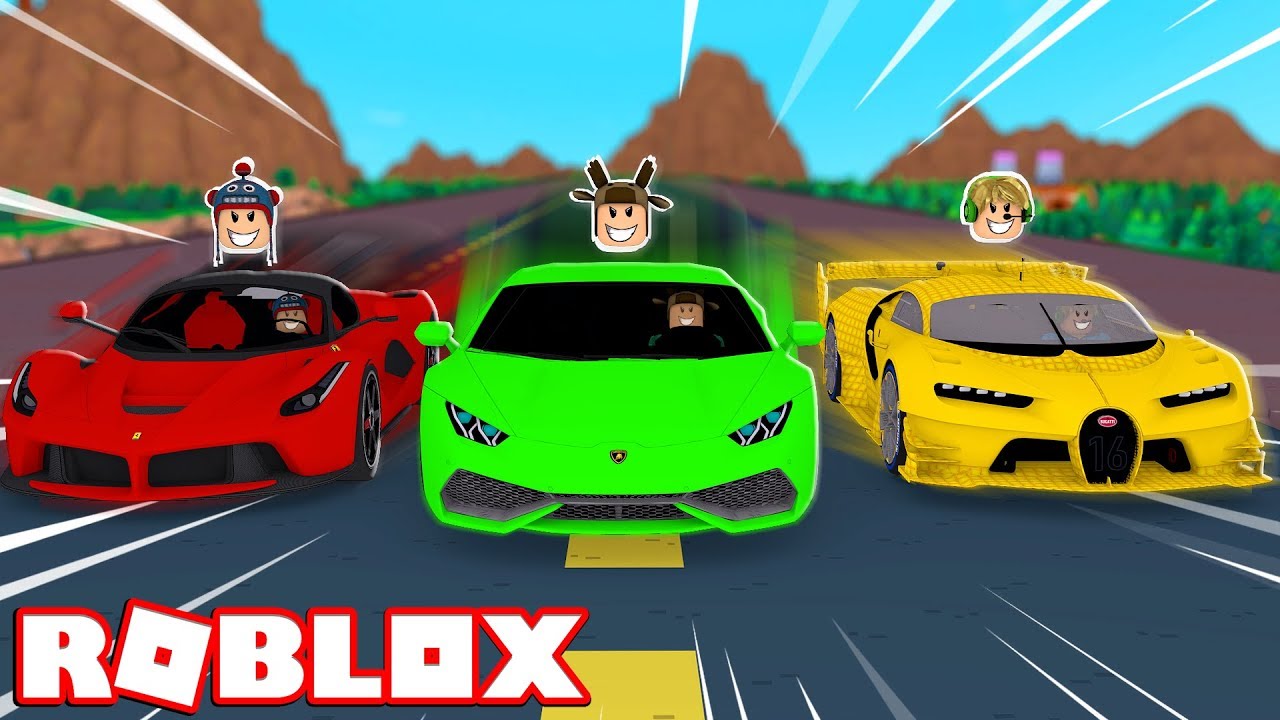 Youtuber Supercar Race Roblox Vehicle Simulator Youtube - car race game roblox