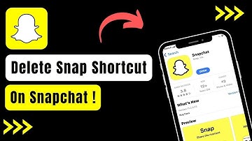 How to Delete Snap Shortcut on Snapchat !