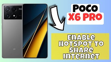 Enable Hotspot to Share internet POCO X6 Pro || How to turn on hotspot options