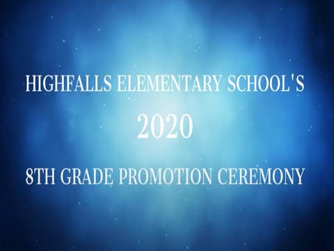 Highfalls Elementary School's 8th Grade Promotion