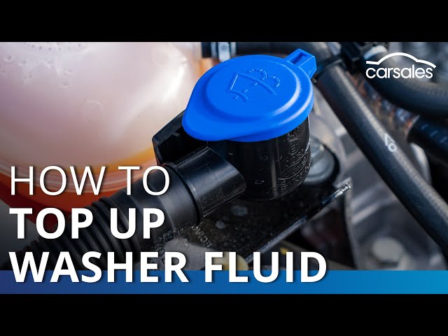 How to top up your windscreen washer fluid @carsales.com.au 