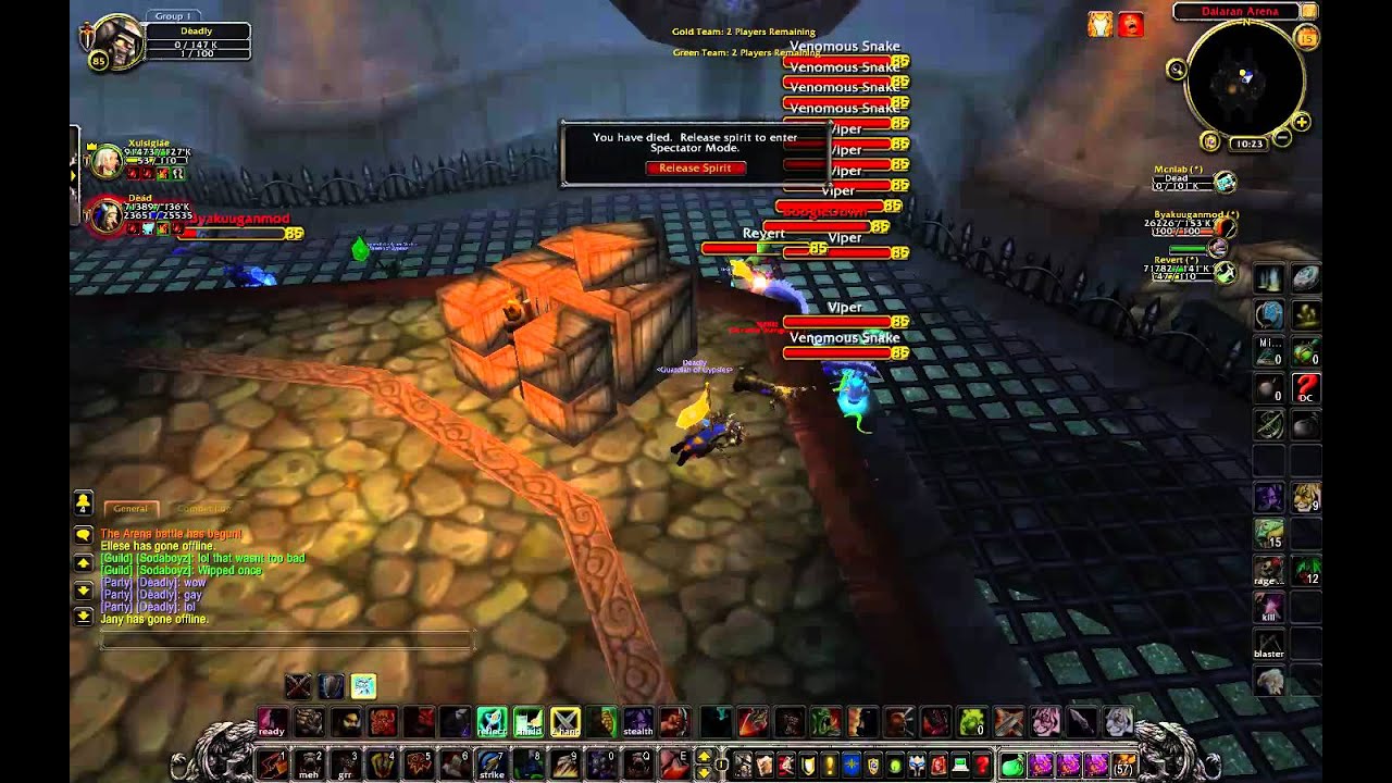 WoW 3v3 arenas all dps part 1