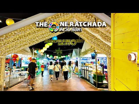 【4K Stroll】The One Ratchada - Bangkok - Thailand / A Freshly Renewed Popular Night Market