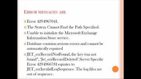 Exchange Server Disaster Recovery